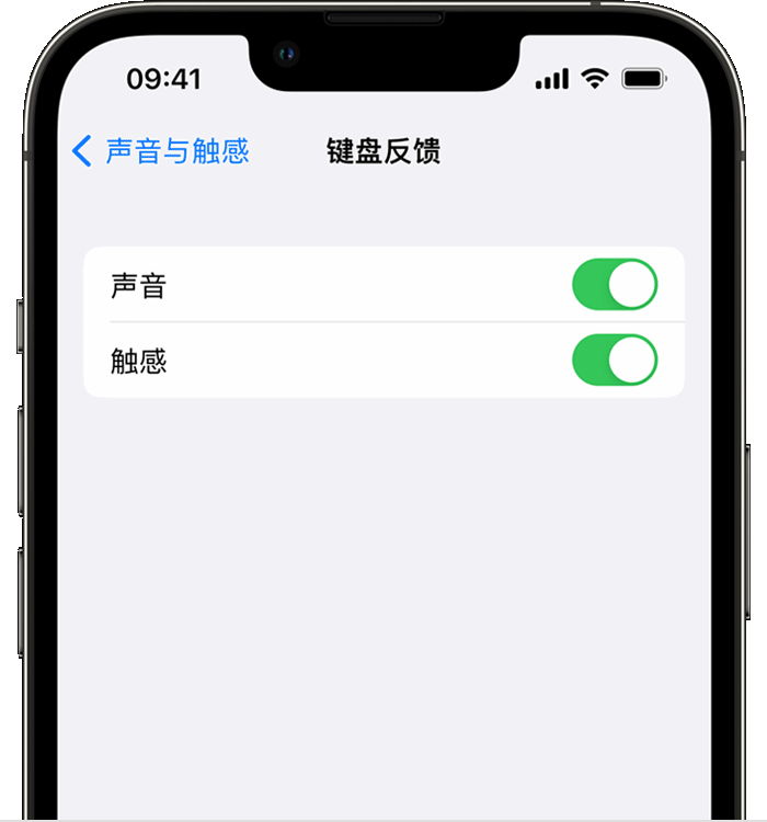从化苹果14维修分享iPhone 14 系列机型如何开启键盘声音或触感反馈 