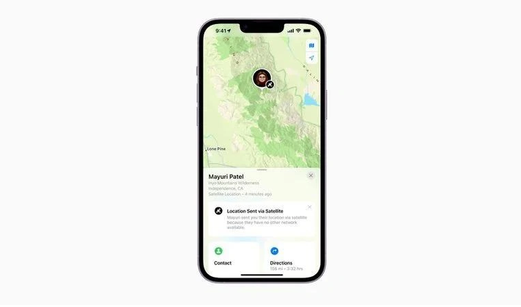 从化苹果14维修分享iPhone14系列中 FindMy功能通过卫星分享位置方法教程 